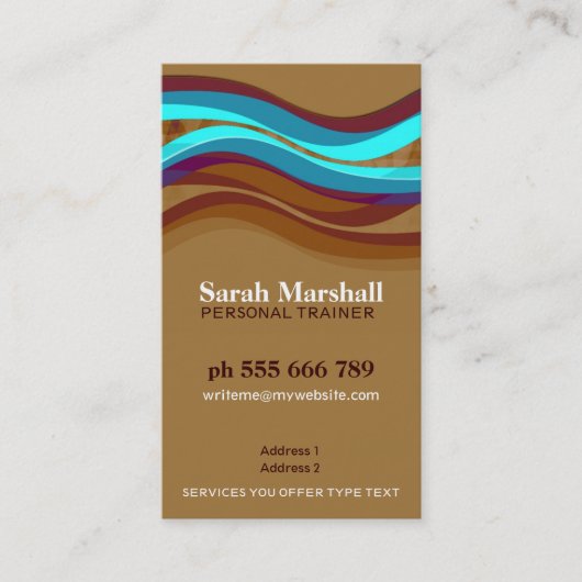 Earth Hill Curves met Logo Visitekaartje (Voorkant)