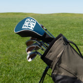 Earth Hole golf headcover Blauw (Insitu)