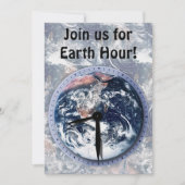 Earth Hour Clock 21:30 Kaart (Voorkant)