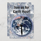 Earth Hour Clock 21:30 Kaart (Voorkant / Achterkant)
