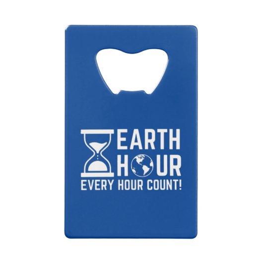 Earth Hour Creditkaart Flessenopener (Voorkant)