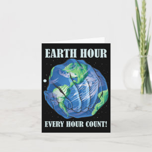 Earth Hour Elk Uur Tel Save Our Planet Kaart