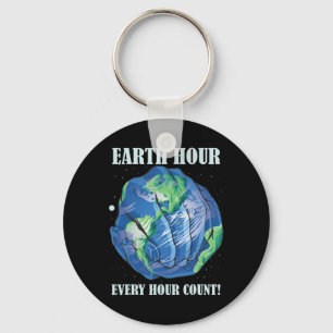 Earth Hour Elk Uur Tel Save Our Planet Sleutelhanger