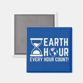 Earth Hour Magneet (Voorkant / Achterkant)