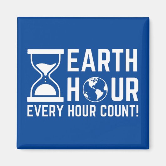 Earth Hour Magneet (Voorkant)