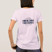 Earth Hour Participant Text Afbeelding T-shirt (Achterkant)