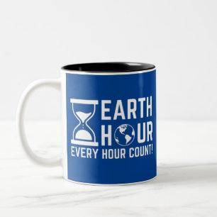 Earth Hour Tweekleurige Koffiemok