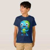 Earth Hugging Tree T-Shirt Cute Planet (Voorkant volledig)