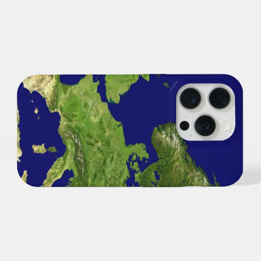 Earth image maps iPhone hoesje (Achterkant horizontaal)