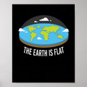 Earth Is Flat Earthers Poster (Voorkant)