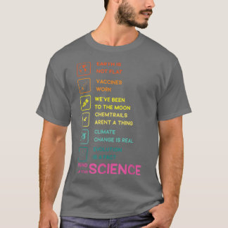 Earth is Not Flat Stand Up For Science T-shirt