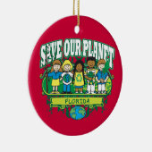 Earth Kinder Florida Keramisch Ornament (Rechts)