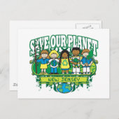Earth Kinder New Jersey Briefkaart (Voorkant / Achterkant)