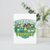 Earth Kinder Rhode Island Briefkaart (Staand voorkant)