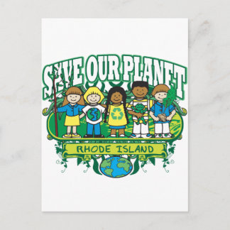Earth Kinder Rhode Island Briefkaart