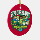 Earth Kinder Vermont Keramisch Ornament (Rechts)