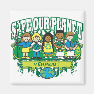 Earth Kinder Vermont Magneet