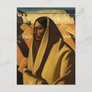 "Earth Knower" Westerne kunst van Maynard Dixon Briefkaart