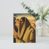 "Earth Knower" Westerne kunst van Maynard Dixon Briefkaart (Staand voorkant)