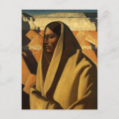 "Earth Knower" Westerne kunst van Maynard Dixon Briefkaart (Voorkant)