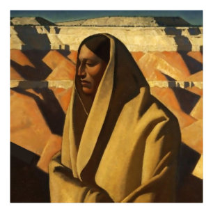 "Earth Knower" Westerne kunst van Maynard Dixon Foto Afdruk
