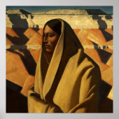 "Earth Knower" Westerne kunst van Maynard Dixon Poster (Voorkant)