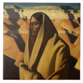 "Earth Knower" Westerne kunst van Maynard Dixon Tegeltje (Voorkant)