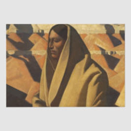 "Earth Knower" Westerne kunst van Maynard Dixon Tissuepapier