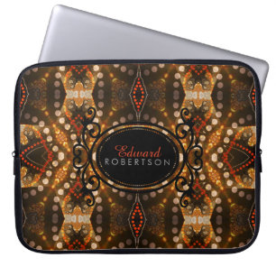 EARTh-laptophoes met op maat gemaakte tribale bati Laptop Sleeve