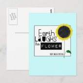 Earth Laughs in Flower Briefkaart (Voorkant / Achterkant)