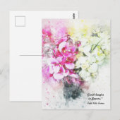 Earth Laughs in Flowers Canvas Floral Briefkaarten (Voorkant / Achterkant)