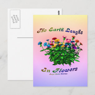 Earth Laughs in Flowers Inspirerend Briefkaart