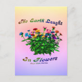 Earth Laughs in Flowers Inspirerend Briefkaart (Voorkant)