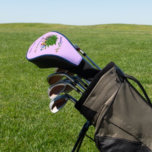 Earth Laughs in Flowers Inspirerend gepersonalisee Golfheadcover (Insitu)