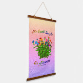 Earth Laughs in Flowers Inspirerend Hangend Wandkleed (Gebogen)