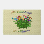 Earth Laughs in Flowers Inspirerend Quote Deurmat (Voorkant)