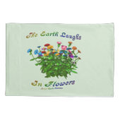 Earth Laughs in Flowers Inspirerend Quote Kussensloop (Achterkant)