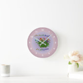 Earth Laughs in Flowers Inspirerend Quote  Ronde Klok (Huis)