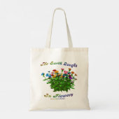 Earth Laughs in Flowers Inspirerend Quote Tote Bag (Achterkant)