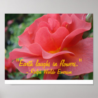 Earth Laughs in Flowers Poster
