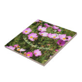 Earth Laughs in Flowers Quote Inspirerend Tegeltje (Zijkant)