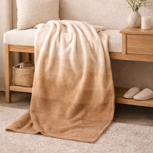 Earth Layered Calm Fleece Blanket Deken