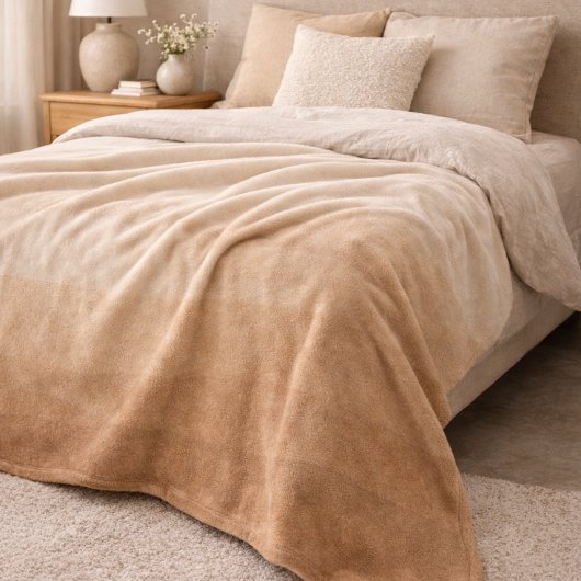 Earth Layered Calm Fleece Blanket Deken