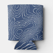 Earth Line Topografische organische print. Blikjeskoeler (Achterkant)