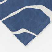 Earth Line Topografische organische print. Fleece Deken (Hoek)