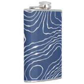 Earth Line Topografische organische print. Heupfles (Rechts)