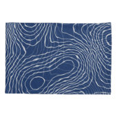 Earth Line Topografische organische print. Kussensloop (Achterkant)