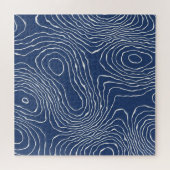 Earth Line Topografische organische print. Legpuzzel (Horizontaal)