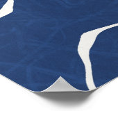 Earth Line Topografische organische print. Poster (Hoek)