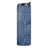 Earth Line Topografische organische print. Thermosbeker (Gedraaid links)